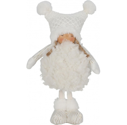 Dekoratív figura Hópehely lány 33 cm