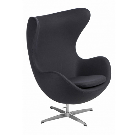 Tojás fotel kasmír grafit 26 Prémium