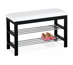 Botník, masiv, černá, 83168-06 BK