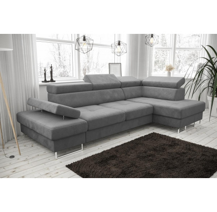 NAROŻNIK GALAXY MINI 170x280 - Odcienie szarości , prawa
