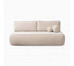 Sofa Rozkładana ARVETO Kremowa Szenilowa