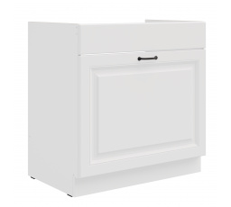 Dolní skřínka STELLO - 80 ZL 1S BB, Bílá/Bílá