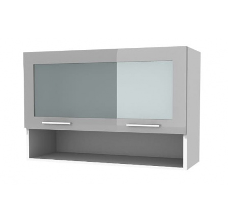 Kuchyňská horní skříňka Femme KL80 1W+P, šedý lesk