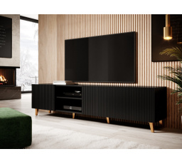 TV komód PAFOS RTV 200 4D, Fekete