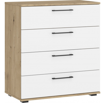FORMO KM-1 komód, artisan tölgy/fehér FORMO KM-1 komód, artisan tölgy/fehér