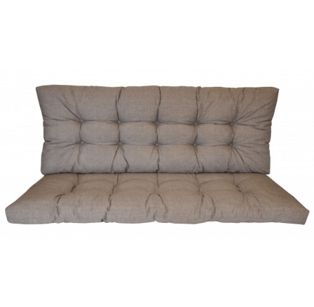 Polstr na zahradní houpačku 120 cm - látka šedý melír