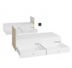 Elmo 14 biały/buk fjord - łóżko