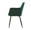 Jídelní židle, zelená, sametová látka, DCH-215 GRN4