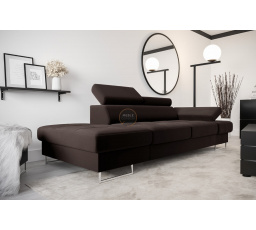 SOFA GALAXY II SZEZLONG 235 CM - Odcienie brązu , Szezlong po lewej - lewa strona