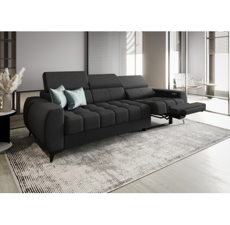 SOFA PORTO III RELAX 263 CM - Odcienie ciemnej szarości , Strona prawa