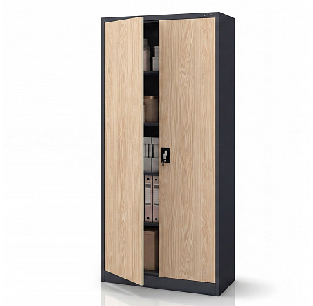 Irodai fémszekrény dokumentumokhoz antracit / sonoma tölgy: Eco Design JAN H 900 x 1950 x 400 mm Irodai fémszekrény dokumentumokhoz antracit / sonoma tölgy: Eco Design JAN H 900 x 1950 x 400 mm