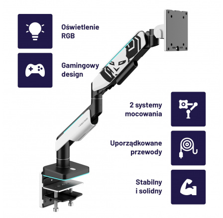 LED RGB monitor tartó X-Arm LED RGB monitor tartó X-Arm