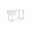 Íróasztal B30, fehér/króm
