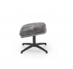 DARIO fotel lábtartóval, Szürke