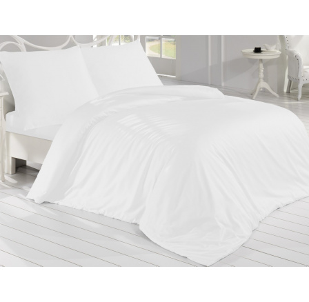 Saténový povlak na polštář Bílý 45x60