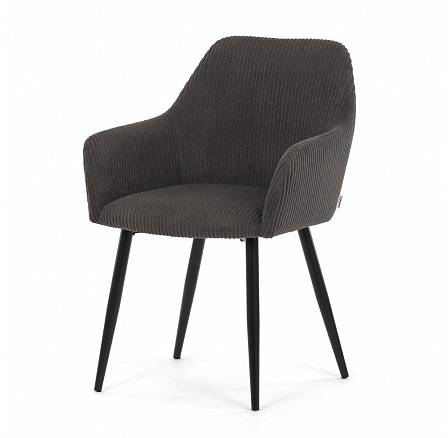 Étkezőszék, szürke, kordbársony anyag, DCH-V4009 GREY6