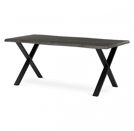 Étkezőasztal 180x90cm, MDF, szürke tölgy, HT-F4318 GREY