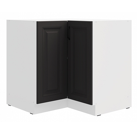 Alsó sarokszekrény STELLO - 90x90 DN 2F BB, Fehér/Grafit Alsó sarokszekrény STELLO - 90x90 DN 2F BB, Fehér/Grafit