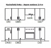 Konyhai munkalap 240 cm - ASPEN fehér fényes
