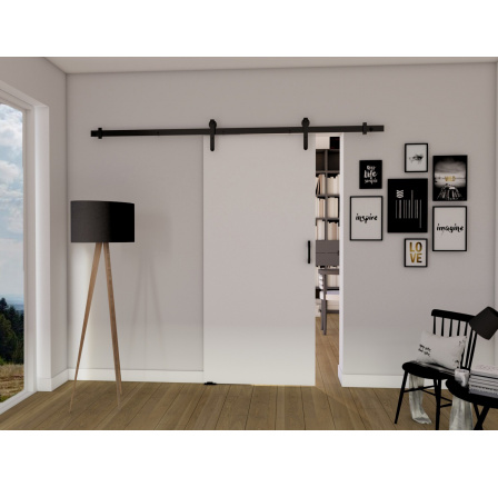 Posuvné dveře LOFT A70, Bílá/Černá Posuvné dveře LOFT A70, Bílá/Černá