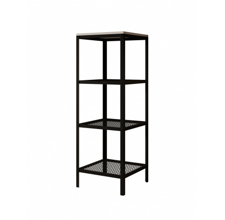 Reli Polc Fekete+Fehér Fényes