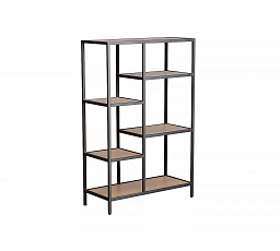 COSTA B polc, Tölgy/Fekete