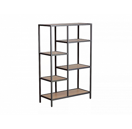 COSTA B polc, Tölgy/Fekete