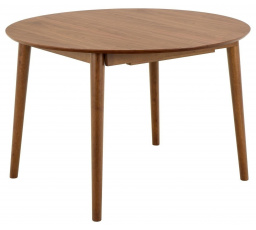 Montreux kerek, kihúzható diófa asztal