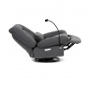 Polohovací křeslo, elektrické zabudované ovládání, šedá, látka, TV-7089 GREY2