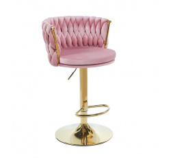 H4-FX bárszék, rózsaszín / arany