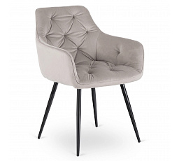 Krzesło MODESTO Szare Welurowe