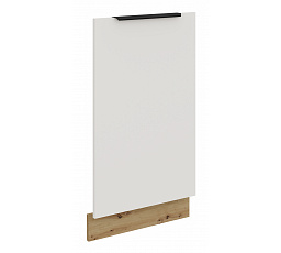 Alsó mosogatógéphez való panel ARIA - ZM 713x446, Artisan tölgy/Crystal fehér AFM - (ANTI-Fingerprint)