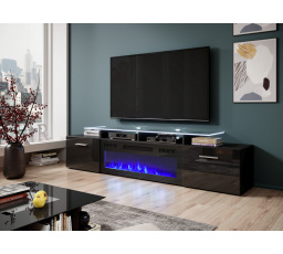 TV komód ROVA, Matt fekete