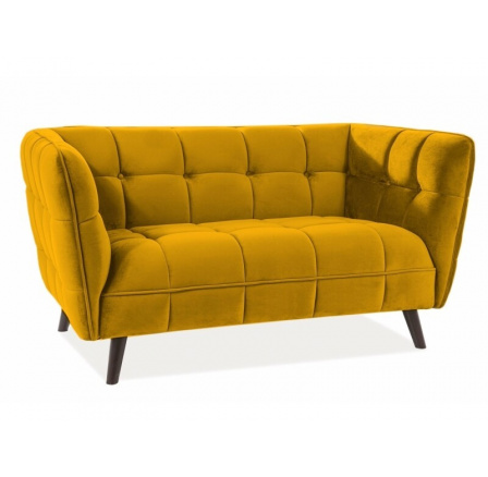 SOFA CASTELLO 2 VELVET CURRY BLUVEL 68 / WENGE