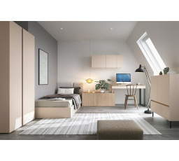 LUCA-02 gyerekszoba, Bézs-homok/Olajozott tölgy