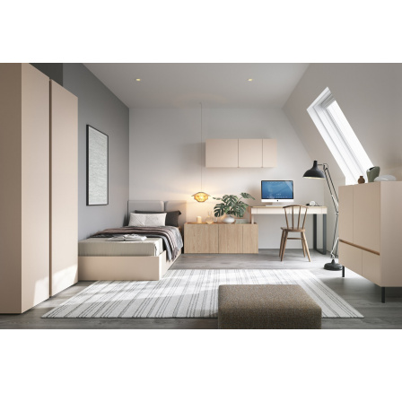 LUCA-02 gyerekszoba, Bézs-homok/Olajozott tölgy