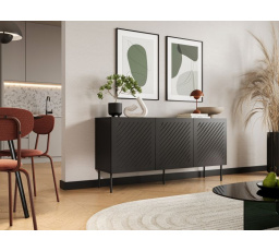 SIENA 150 komód, fekete