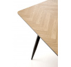 BERTO étkezőasztal, Természetes/Fekete