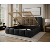 Bed Edvige+ wooden frame/ gas lift / bedding box 160x200 Kronos 09 Not applicable 1