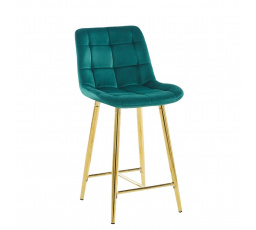 H1-FX bárszék, zöld / arany
