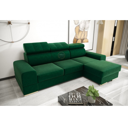 NAROŻNIK ROYAL MINI 260×160 - prawa , Odcienie zieleni NAROŻNIK ROYAL MINI 260×160 - prawa , Odcienie zieleni