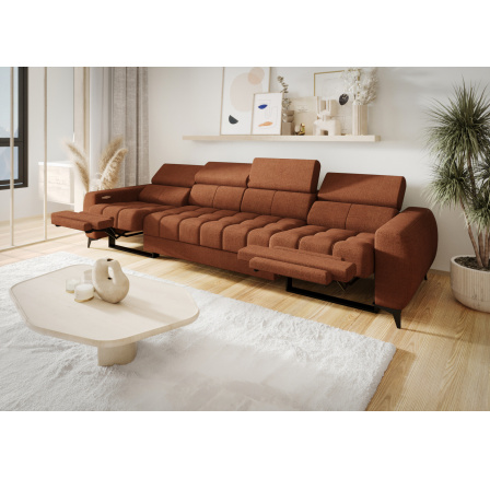SOFA PORTO IV RELAX 331 CM - Odcienie pomarańczowego