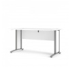 Psací stůl OFFICE 80400/35, Bílá/Silver grey