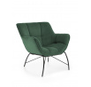 BELTON lounge szék, sötétzöld