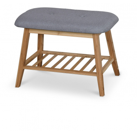 Cipőtartó ST14, bambusz/szürke