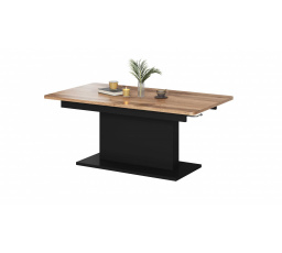 BUSETTI konferencia asztal, fekete/wotan tölgy