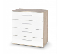 LIMA KM-3 komód, sonoma tölgy/fehér