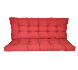 Polstr na zahradní houpačku 120 cm - látka vínový melír