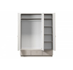 LORINI SZAFA 150 3D3SZ - cashmere / T-bar złoty / cokół