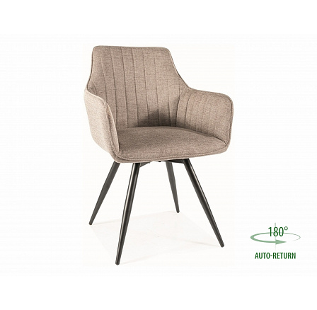 Forgó étkezőszék BALLO, Brego Bézs 34/Fekete